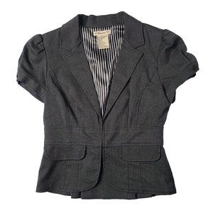 Forever 21 Short Sleeve Grey Blazer Jacket